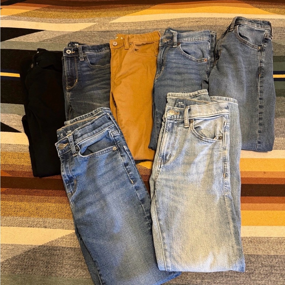 Old Navy boys Slim Jeans - Black, Tan, and Blue